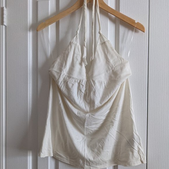 Jacob Tops - White halter top (Medium)